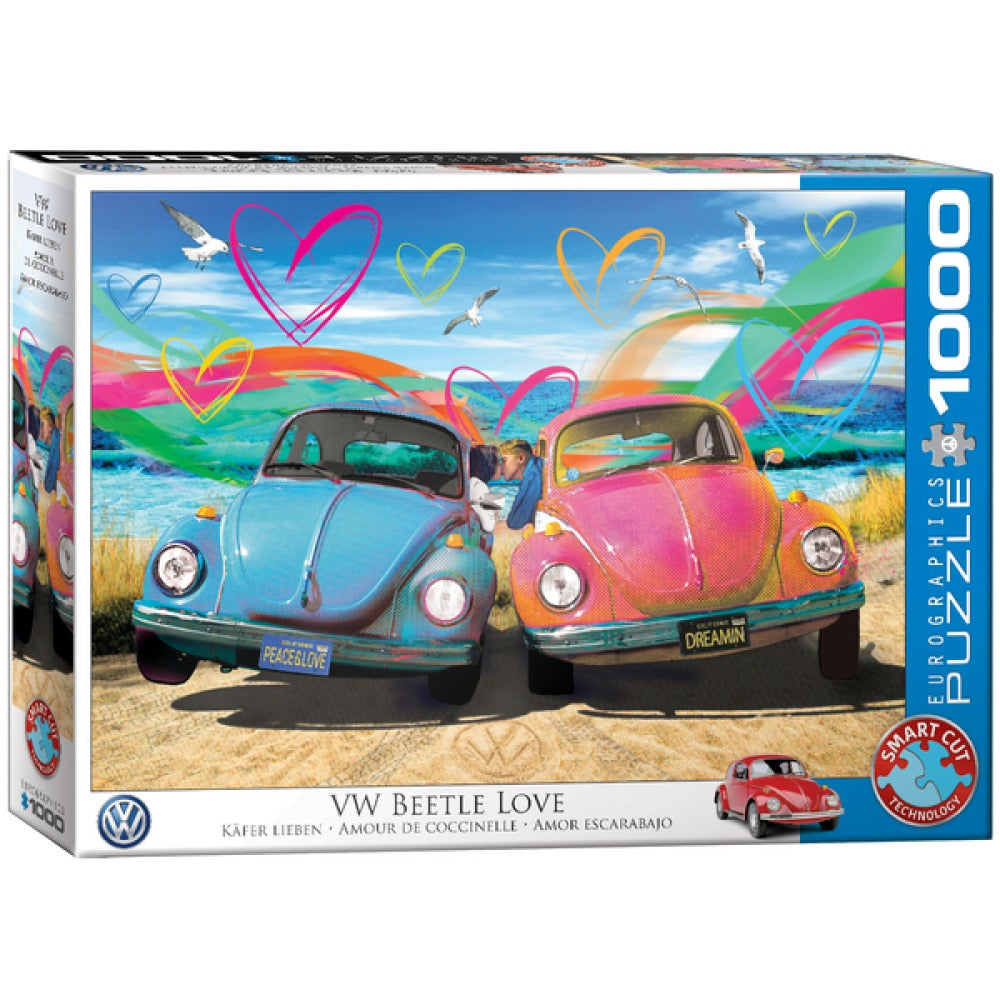 Puzzle 1000p vw amour de coccinelle eurographics