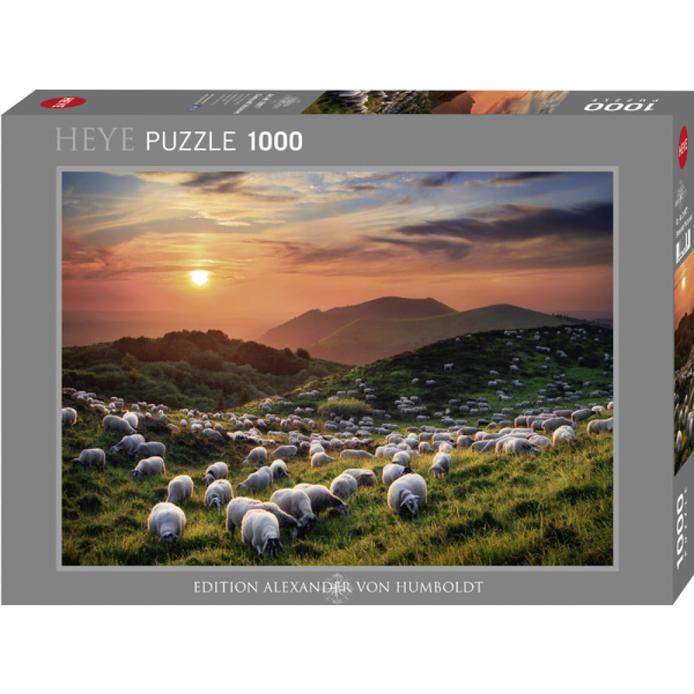 Puzzle 1000p sheep and volcanoes heye