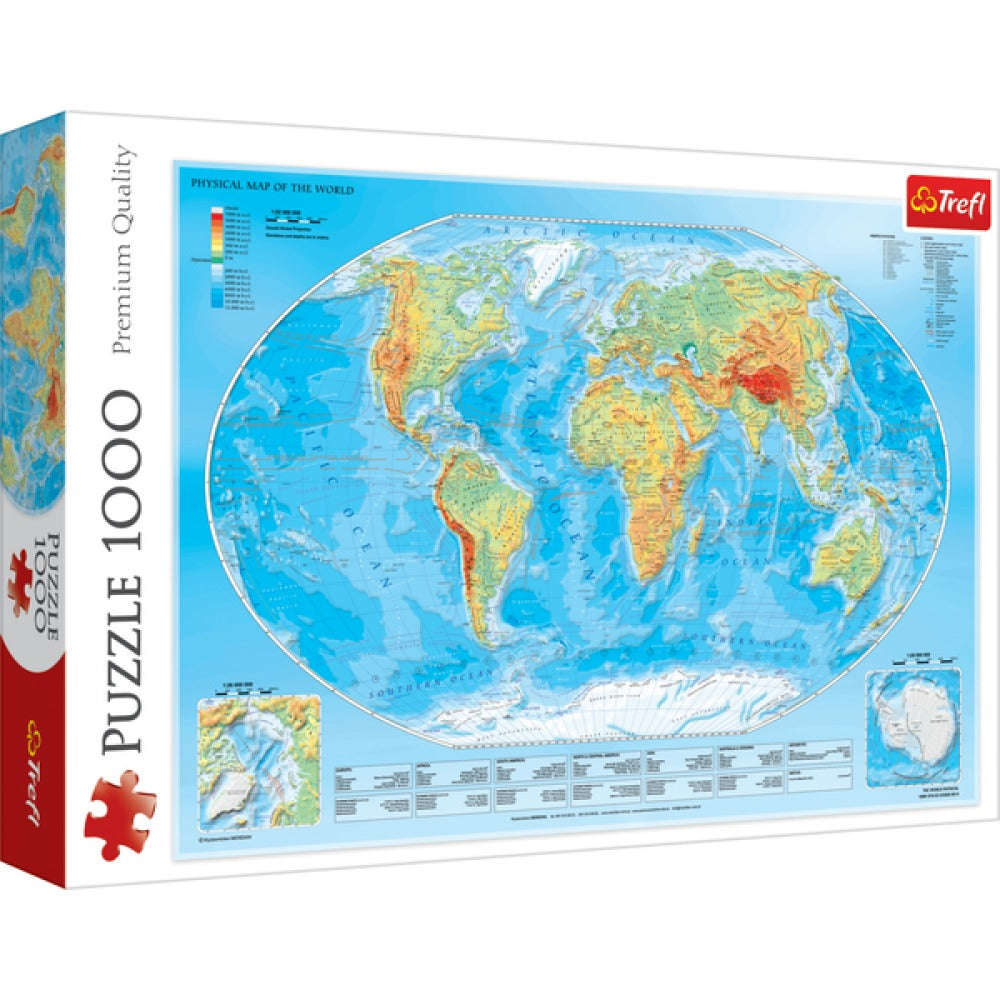 Puz 1000p carte du monde trefl